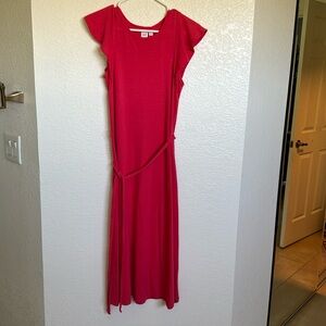 GAP pink red dress XS petite